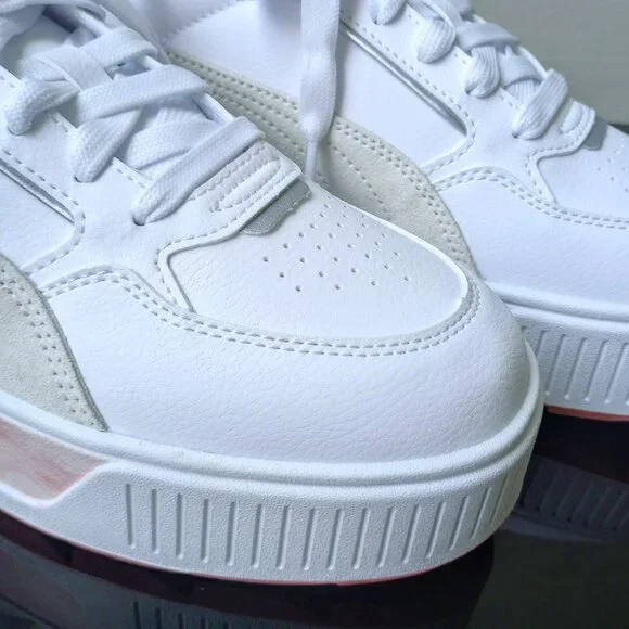 Puma Women's Karmen Rebelle She Moves Us Platform in Lovely White Peach Smooth - Picture 4 of 13